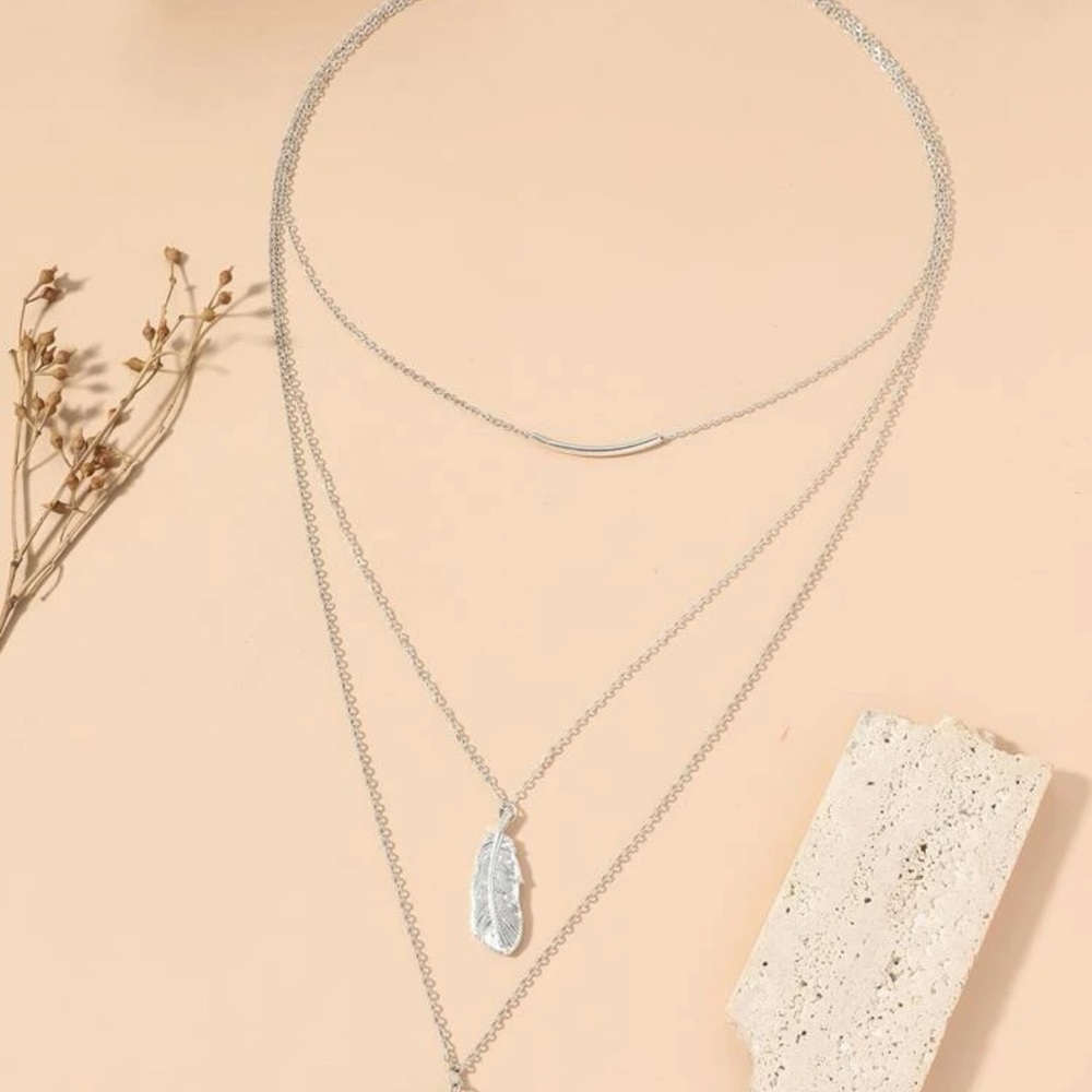 3 LAYERED TURQUOISE NECKLACE - Picture 4 of 6